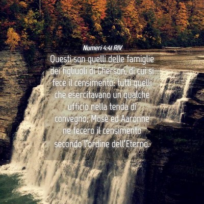 Picture 04 - Numeri 4:41 RIV - Questi son quelli delle famiglie dei figliuoli di - Bible Verse Picture