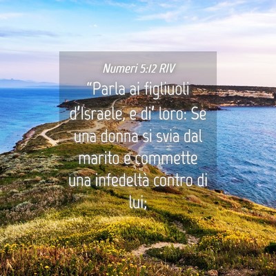 Picture 04 - Numeri 5:12 RIV - “Parla ai figliuoli d’Israele, e di’ loro: - Bible Verse Picture
