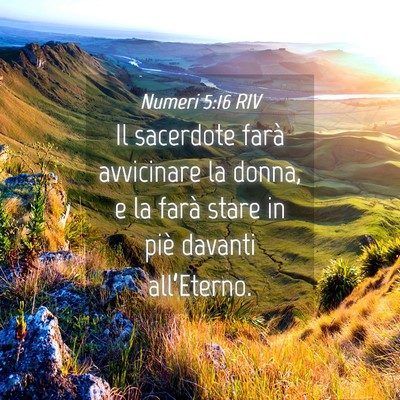 Picture 04 - Numeri 5:16 RIV - Il sacerdote farà avvicinare la donna, e la - Bible Verse Picture