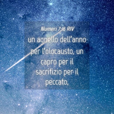 Picture 04 - Numeri 7:16 RIV - un agnello dell’anno per l’olocausto, un - Bible Verse Picture