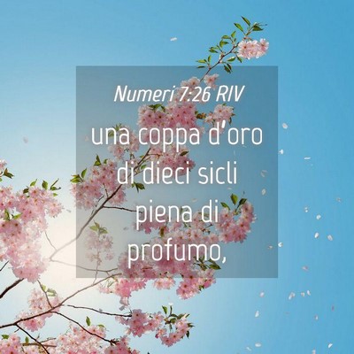 Picture 04 - Numeri 7:26 RIV - una coppa d’oro di dieci sicli piena di - Bible Verse Picture