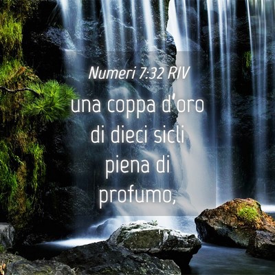 Picture 04 - Numeri 7:32 RIV - una coppa d’oro di dieci sicli piena di - Bible Verse Picture