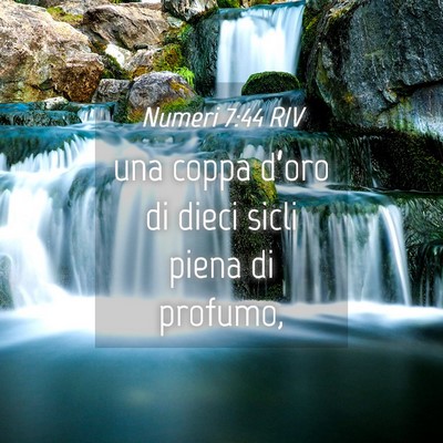 Picture 04 - Numeri 7:44 RIV - una coppa d’oro di dieci sicli piena di - Bible Verse Picture