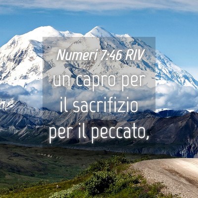 Picture 04 - Numeri 7:46 RIV - un capro per il sacrifizio per il - Bible Verse Picture