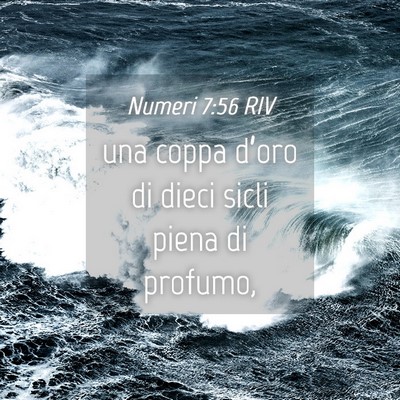 Picture 04 - Numeri 7:56 RIV - una coppa d’oro di dieci sicli piena di - Bible Verse Picture
