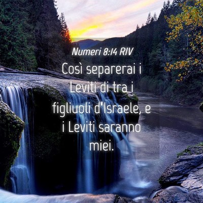 Picture 04 - Numeri 8:14 RIV - Così separerai i Leviti di tra i figliuoli - Bible Verse Picture