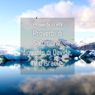 Picture 04 - Proverbi 1:1 RIV - Proverbi di Salomone, figliuolo di Davide, re - Bible Verse Picture