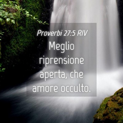 Picture 04 - Proverbi 27:5 RIV - Meglio riprensione aperta, che amore - Bible Verse Picture
