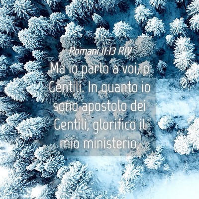 Picture 04 - Romani 11:13 RIV - Ma io parlo a voi, o Gentili. In quanto io sono - Bible Verse Picture
