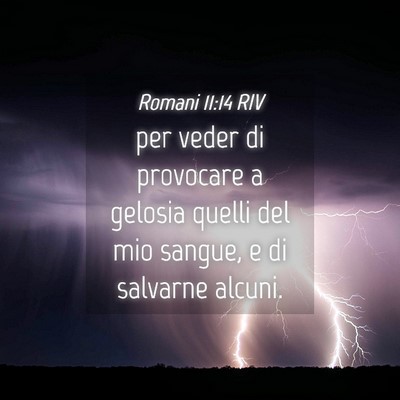 Picture 04 - Romani 11:14 RIV - per veder di provocare a gelosia quelli del mio - Bible Verse Picture