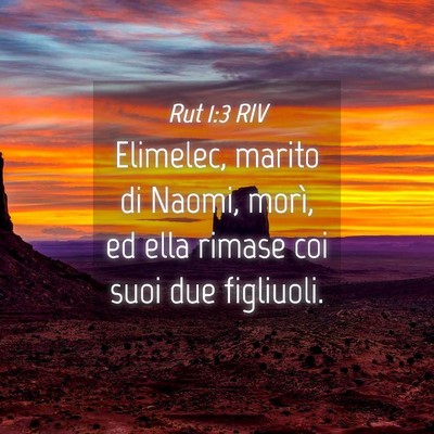 Picture 04 - Rut 1:3 RIV - Elimelec, marito di Naomi, morì, ed ella rimase - Bible Verse Picture