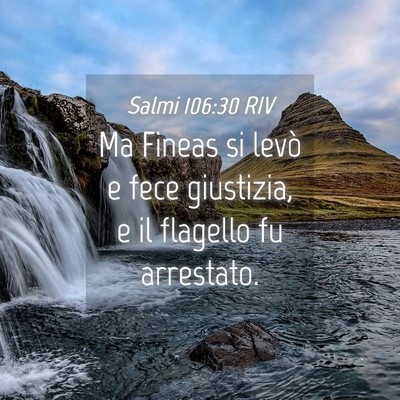 Picture 04 - Salmi 106:30 RIV - Ma Fineas si levò e fece giustizia, e il - Bible Verse Picture