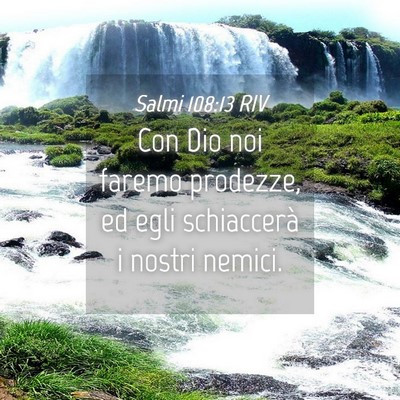 Picture 04 - Salmi 108:13 RIV - Con Dio noi faremo prodezze, ed egli schiaccerà - Bible Verse Picture
