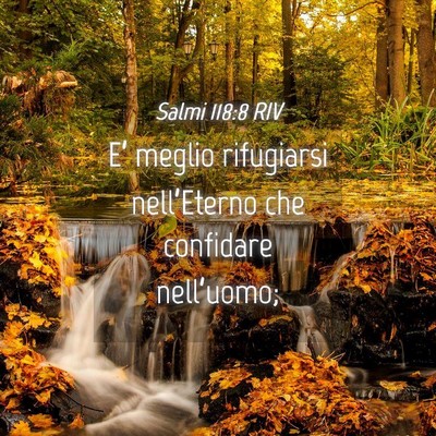 Picture 04 - Salmi 118:8 RIV - E’ meglio rifugiarsi nell’Eterno che - Bible Verse Picture