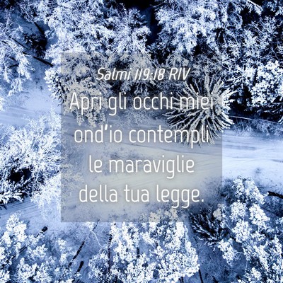 Picture 04 - Salmi 119:18 RIV - Apri gli occhi miei ond’io contempli le - Bible Verse Picture