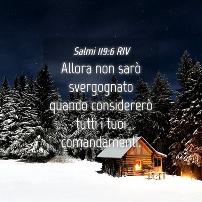 Picture 04 - Salmi 119:6 RIV - Allora non sarò svergognato quando considererò - Bible Verse Picture