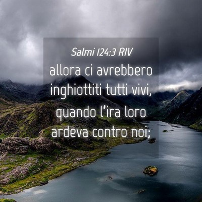 Picture 04 - Salmi 124:3 RIV - allora ci avrebbero inghiottiti tutti vivi, - Bible Verse Picture