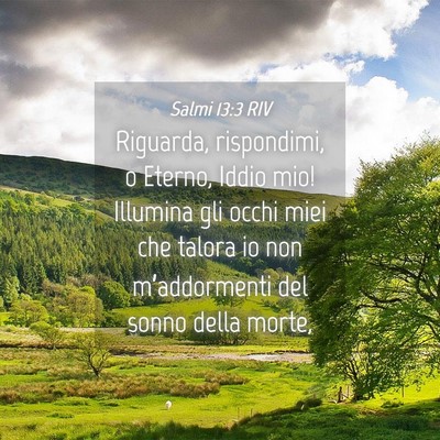 Picture 04 - Salmi 13:3 RIV - Riguarda, rispondimi, o Eterno, Iddio mio! - Bible Verse Picture