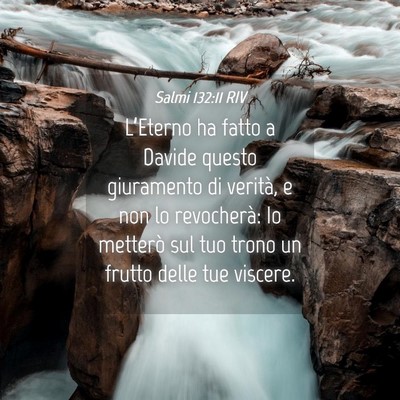 Picture 04 - Salmi 132:11 RIV - L’Eterno ha fatto a Davide questo giuramento di - Bible Verse Picture