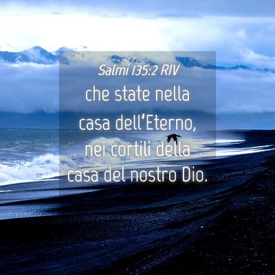 Picture 04 - Salmi 135:2 RIV - che state nella casa dell’Eterno, nei cortili - Bible Verse Picture