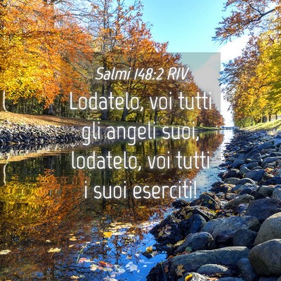 Picture 04 - Salmi 148:2 RIV - Lodatelo, voi tutti gli angeli suoi, lodatelo, - Bible Verse Picture