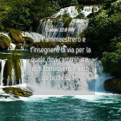 Picture 04 - Salmi 32:8 RIV - Io t’ammaestrerò e t’insegnerò la via per - Bible Verse Picture