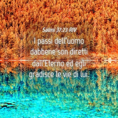Picture 04 - Salmi 37:23 RIV - I passi dell’uomo dabbene son diretti - Bible Verse Picture