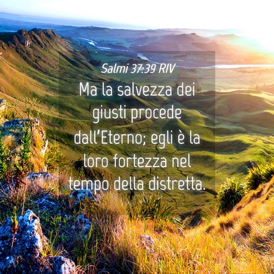 Picture 04 - Salmi 37:39 RIV - Ma la salvezza dei giusti procede dall’Eterno; - Bible Verse Picture