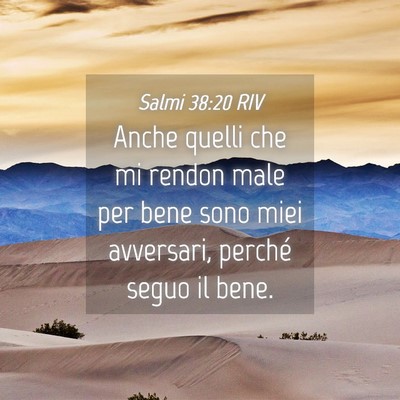 Picture 04 - Salmi 38:20 RIV - Anche quelli che mi rendon male per bene sono - Bible Verse Picture