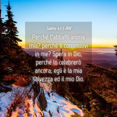 Picture 04 - Salmi 43:5 RIV - Perché t’abbatti anima mia? perché ti - Bible Verse Picture
