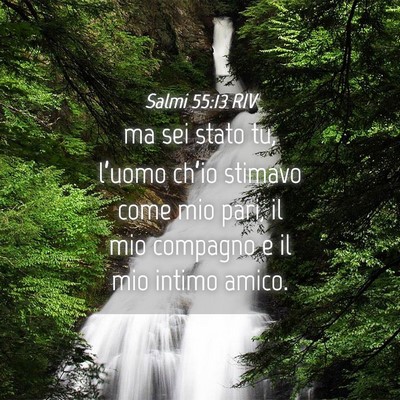 Picture 04 - Salmi 55:13 RIV - ma sei stato tu, l’uomo ch’io stimavo come - Bible Verse Picture