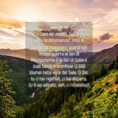 Picture 04 - Salmi 60:1 RIV - Per il Capo de’ musici. Su “il giglio della - Bible Verse Picture