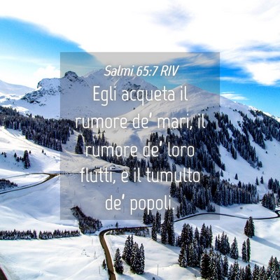 Picture 04 - Salmi 65:7 RIV - Egli acqueta il rumore de’ mari, il rumore - Bible Verse Picture
