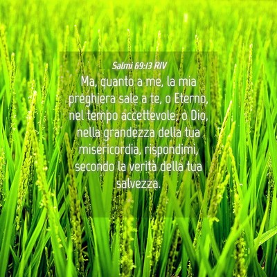Picture 04 - Salmi 69:13 RIV - Ma, quanto a me, la mia preghiera sale a te, o - Bible Verse Picture