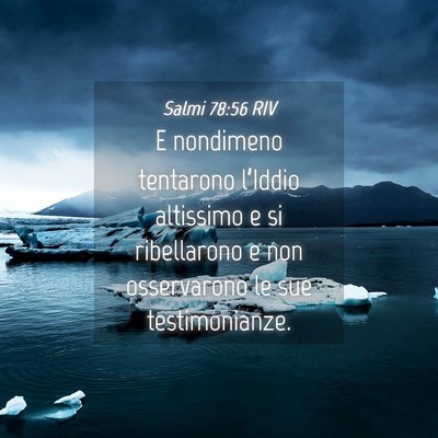 Picture 04 - Salmi 78:56 RIV - E nondimeno tentarono l’Iddio altissimo e si - Bible Verse Picture