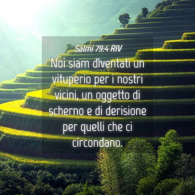 Picture 04 - Salmi 79:4 RIV - Noi siam diventati un vituperio per i nostri - Bible Verse Picture