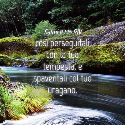 Picture 04 - Salmi 83:15 RIV - così perseguitali con la tua tempesta, e - Bible Verse Picture