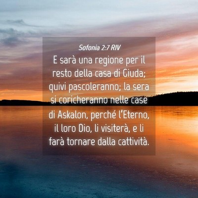 Picture 04 - Sofonia 2:7 RIV - E sarà una regione per il resto della casa di - Bible Verse Picture
