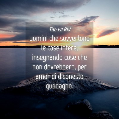 Picture 04 - Tito 1:11 RIV - uomini che sovvertono le case intere, insegnando - Bible Verse Picture