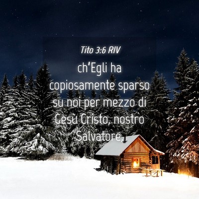 Picture 04 - Tito 3:6 RIV - ch’Egli ha copiosamente sparso su noi per mezzo - Bible Verse Picture