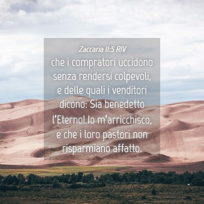 Picture 04 - Zaccaria 11:5 RIV - che i compratori uccidono senza rendersi - Bible Verse Picture