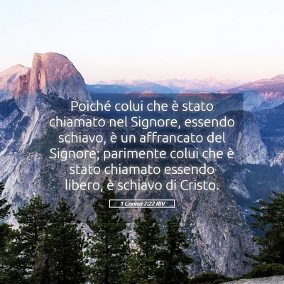 Picture 05 - 1 Corinzi 7:22 RIV - Poiché colui che è stato chiamato nel Signore, - Bible Verse Picture