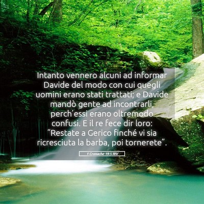 Picture 05 - 1 Cronache 19:5 RIV - Intanto vennero alcuni ad informar Davide del - Bible Verse Picture