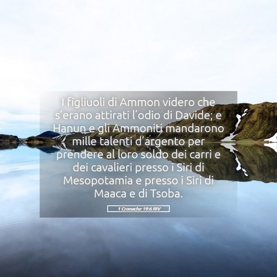 Picture 05 - 1 Cronache 19:6 RIV - I figliuoli di Ammon videro che s’erano - Bible Verse Picture