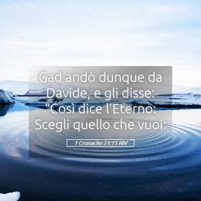 Picture 05 - 1 Cronache 21:11 RIV - Gad andò dunque da Davide, e gli disse: “Così - Bible Verse Picture