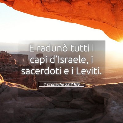 Picture 05 - 1 Cronache 23:2 RIV - E radunò tutti i capi d’Israele, i sacerdoti e - Bible Verse Picture