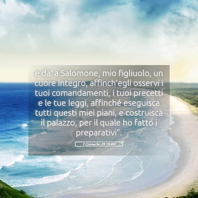Picture 05 - 1 Cronache 29:19 RIV - e da’ a Salomone, mio figliuolo, un cuore - Bible Verse Picture