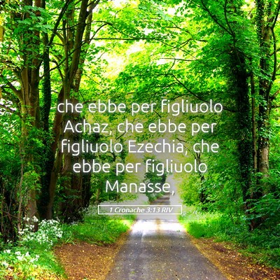 Picture 05 - 1 Cronache 3:13 RIV - che ebbe per figliuolo Achaz, che ebbe per - Bible Verse Picture