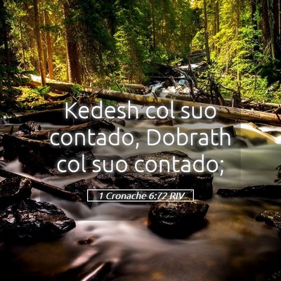 Picture 05 - 1 Cronache 6:72 RIV - Kedesh col suo contado, Dobrath col suo - Bible Verse Picture