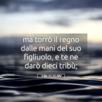 Picture 05 - 1 Re 11:35 RIV - ma torrò il regno dalle mani del suo figliuolo, - Bible Verse Picture